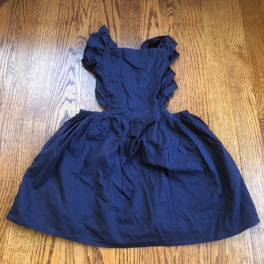 Pink Elephant Navy Pinafore Dress